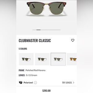 Ray-Ban Clubmaster Classic Polarized Sunglasses